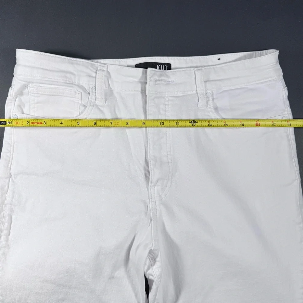 Kut from the Kloth Rachael Fab Ab Optic White Straight leg Jeans - Picture 9 of 11